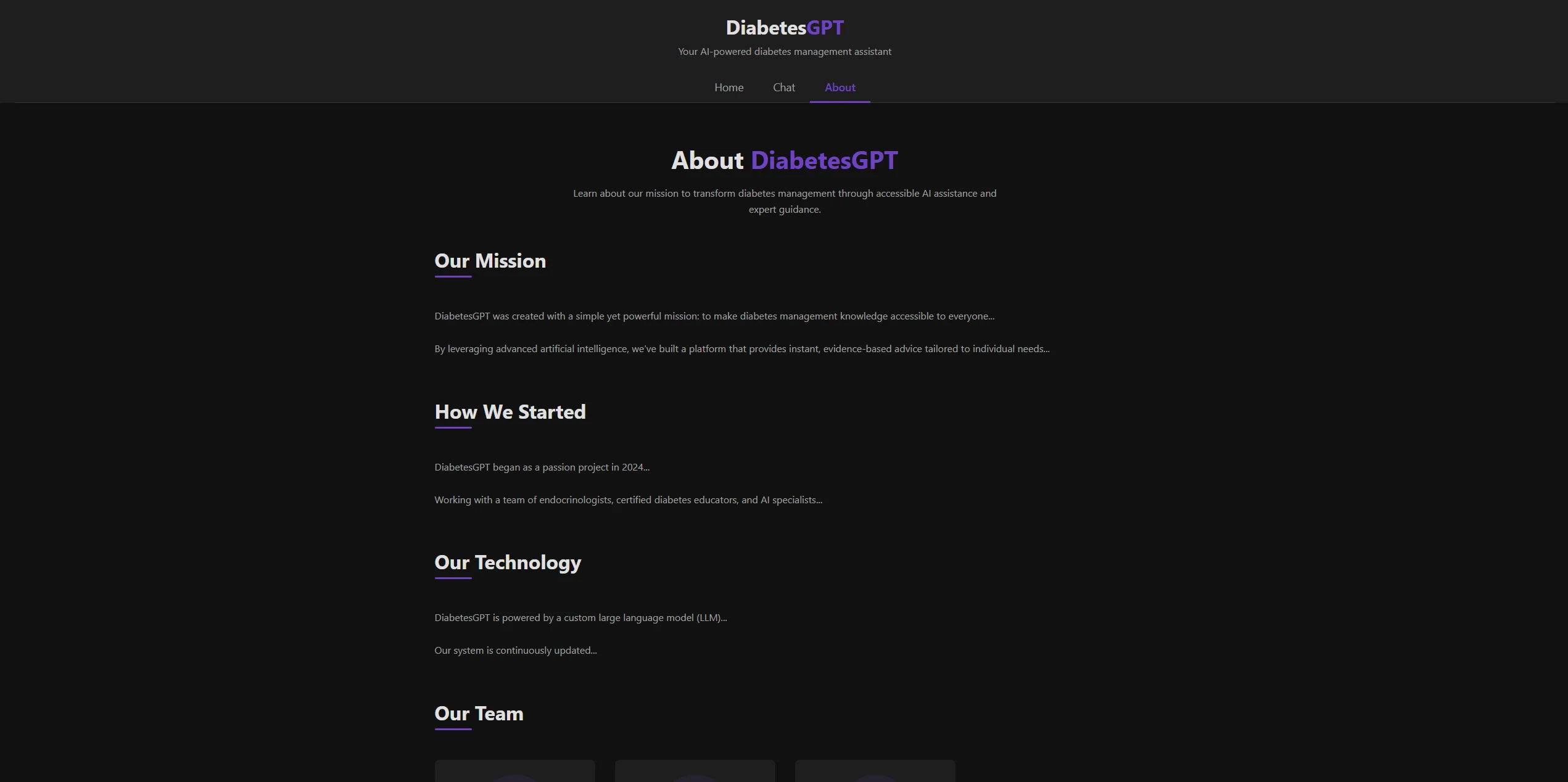 Sample Q&A output